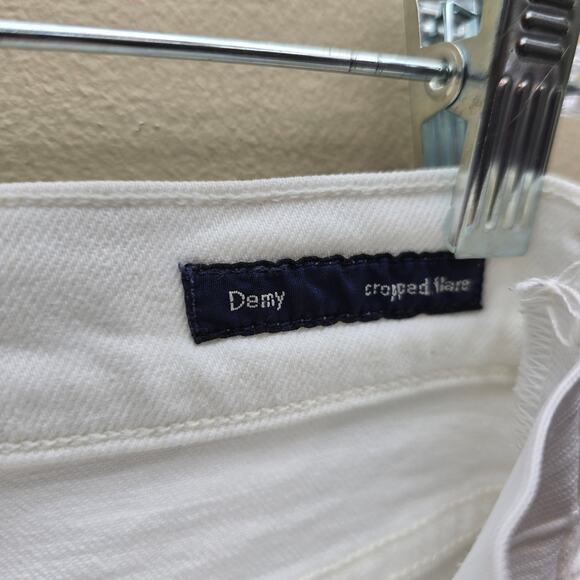 Citizens of Humanity Demy Cropped Flare Jeans Women SZ 29 Cotton Blend White - Picture 6 of 9